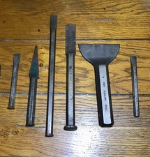 Vintage Cold Chisels Masonry Brick Stone Mason Blacksmith Sculpting Chisel Tools