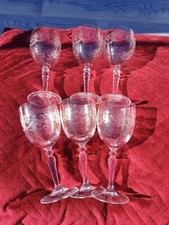 6 Verres À Vin  Cristal D