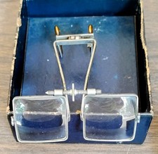 Vintage BINOCULAR LOUPE MAGNIFYING EYEGLASSES May Manufacturing Specialty w/Box