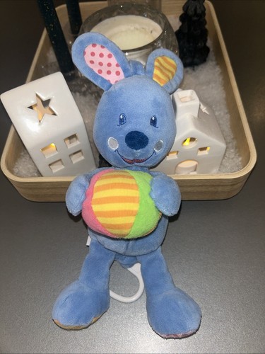 Doudou lapin bleu - doudou,