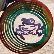 Wind Spinner  Metal 3D Whirligig Hanging Outdoor Yard Art Hook