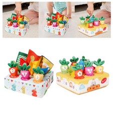 Boîte à mouchoirs pour bébé, tapis de carotte en peluche 2 en 1 pour le