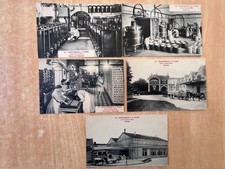 5 Advertising Postcards L.T. Piver Parfumerie Usine d'Aubervilliers France PARIS