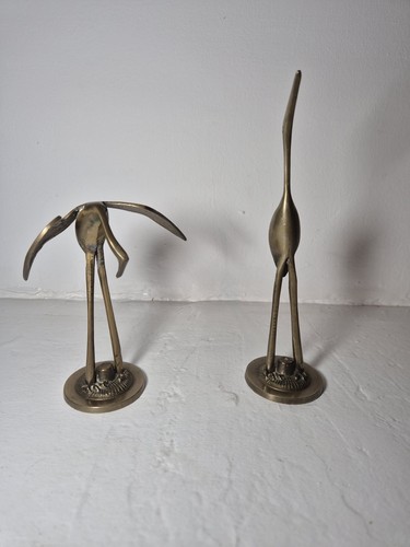 Figurines héron bronze - héron, en