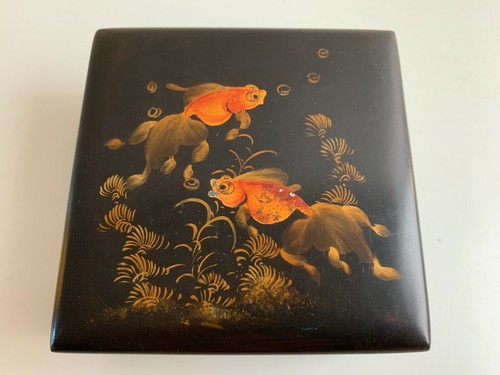 Boite laquee vintage decor - boite,