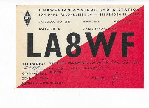Carte qsl radio - carte,