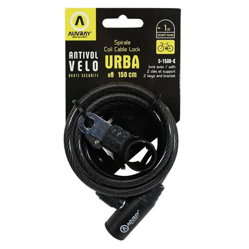 Antivol velo spiral cle 8 - spiral,