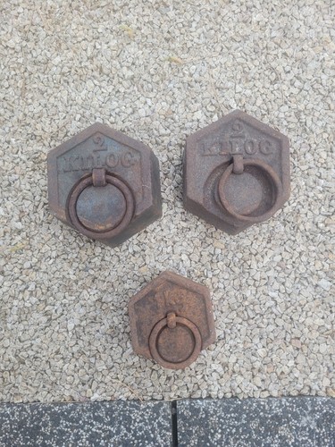 Anciens poids hexagonaux - anciens,