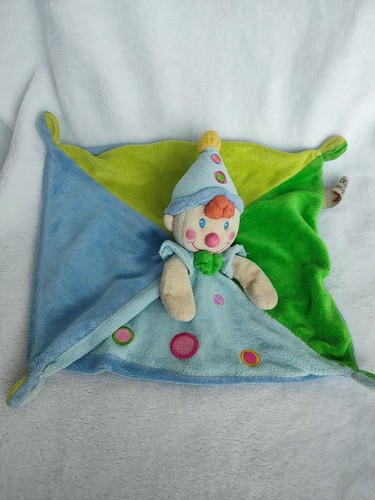 Doudou plat nicotoy clown - doudou,