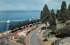 EVIANS-LES-BAINS - the port - the gardens of the Cachat refreshment bar and the Swiss coast 