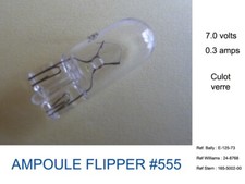 20 ampoules neuves flipper