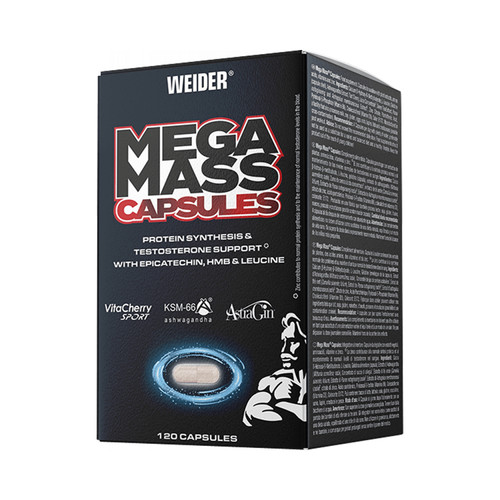 Weider mega mass caps - mass, (120)