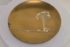 Heintz Art Metal Sterling on Bronze Art Nouveau Arts & Crafts 5.75" Plate
