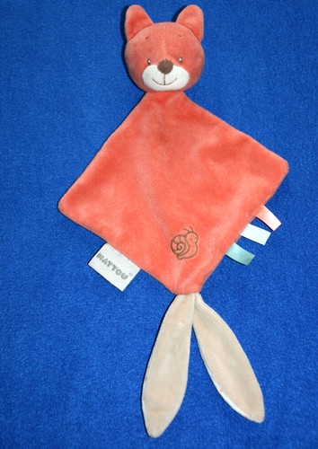 Nattou doudou renard plat - nattou,