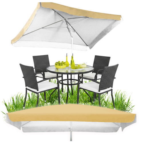 Grand parasol jardin carré - grand, de