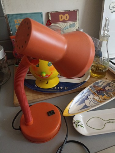 Lampe bureau orange vintage - de,