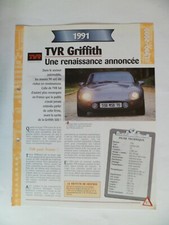 CARTE FICHE AUTO TVR GRIFFITH