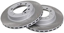 2x A.B.S. 16468 Disque de frein Arrière pour MITSUBISHI STARION (A18A) 266mm