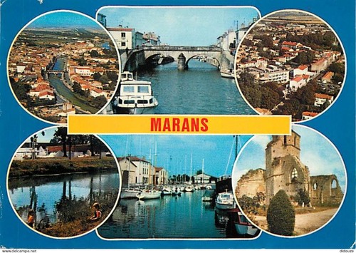 Carte postale marans - -,