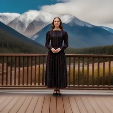 Blue Laura Ashley Floral Dress, Good condition.