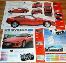 1983 Matra Murena S Specs Info Original Poster Brochure Vintage 83