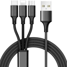 3-IN-1 USB CABLE TYPE-C 8-PIN
