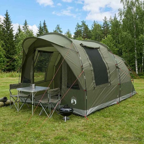 Tente tunnel vert olive - vert, x