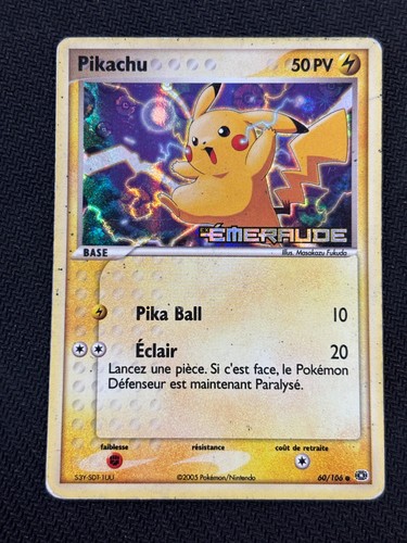 Carte pokémon pikachu 106 - pokémon, 60/106
