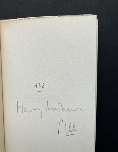 Harry mathews verger - mathews, "
