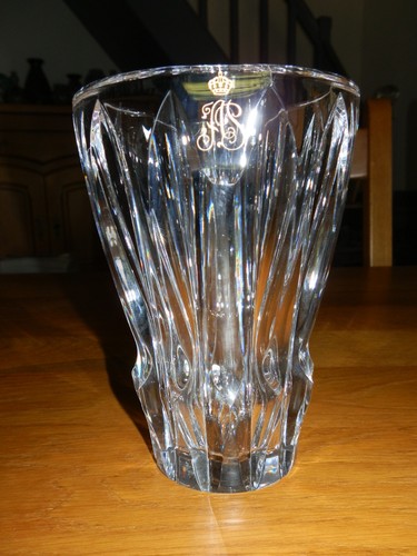 Ancien vase cristal - ancien,