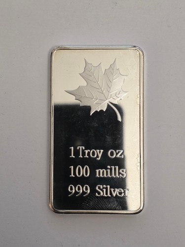 Lingot 100 mills 999 silver