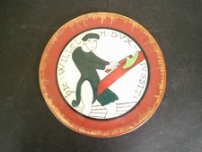 ASSIETTE DECOR TAPISSERIE DE BAYEUX WILLEL BAVENT FAIT MAIN NON LOUIS DESMANT