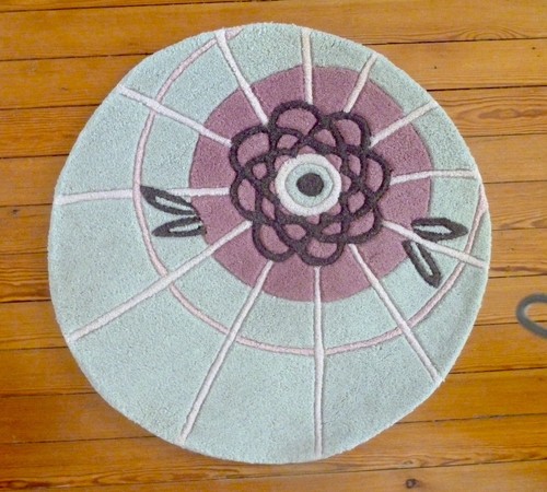 Tapis rond laine - , de