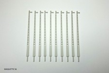 pylone ho 10 poteaux elec avec attache gris béton 1/87  train diorama maquette