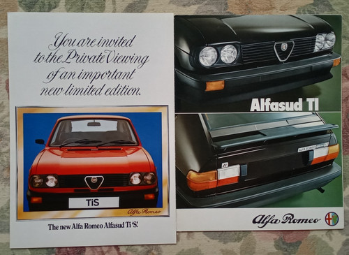Alfa romeo alfasud - ti, 's'
