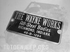 plate plaque plaquette DODGE