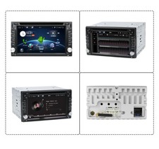 6.2" Double 2Din Autoradio CD DVD Player GPS Navi Sat BT Lien miroir USB Camera