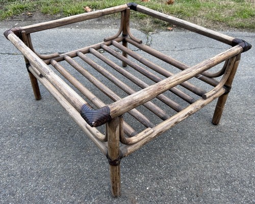 Table basse rotin - table, ancien