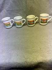 VTG Design Naif Villeroy & Boch LOT OF 4  Laplau  Mugs  2 Lion, 2 River Scene