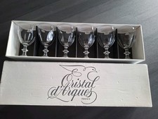 6 verres a vin rouge cristal d