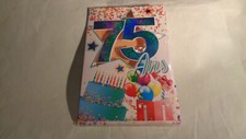 CARTE -  ANNIVERSAIRE - 75 ANS