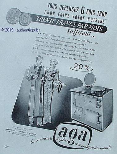 Publicite aga cuisiniere - aga,