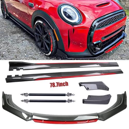 Carbon front lip spoiler - carbon,