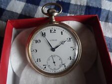 pocket watch **gold plate laminate** spiral breguet 1920*geneva****