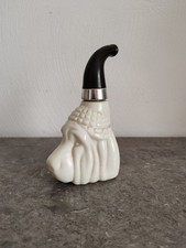 Antique Avon Collector Perfume Bottle Pipe Stylized Dog Head Body Opaline