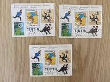 FETE DU TIMBRE-TINTIN-2000-3 TIMBRES-HERGE- P