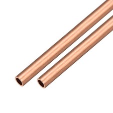 Copper Round Tube Hose 7mm Outside x5mm Inside 500mm Long Lot of 2pcs