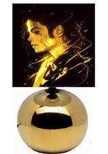 Lampe de chevet céramique personnage Michael Jackson. 