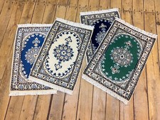 4 X Tapis Oriental Noué À La