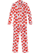 Lousy Livin Saint-Valentin Pyjama Lot Schlafbekleidung Pantalon Chemise Coeurs